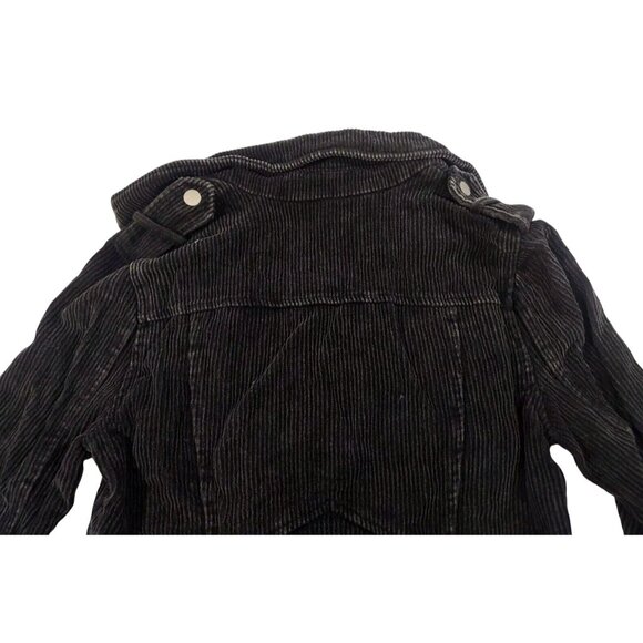 NWT VICI X FATE Womens Black Corduroy Belted Moto Jacket Sz XS Utility Y2K Biker - Picture 7 of 10